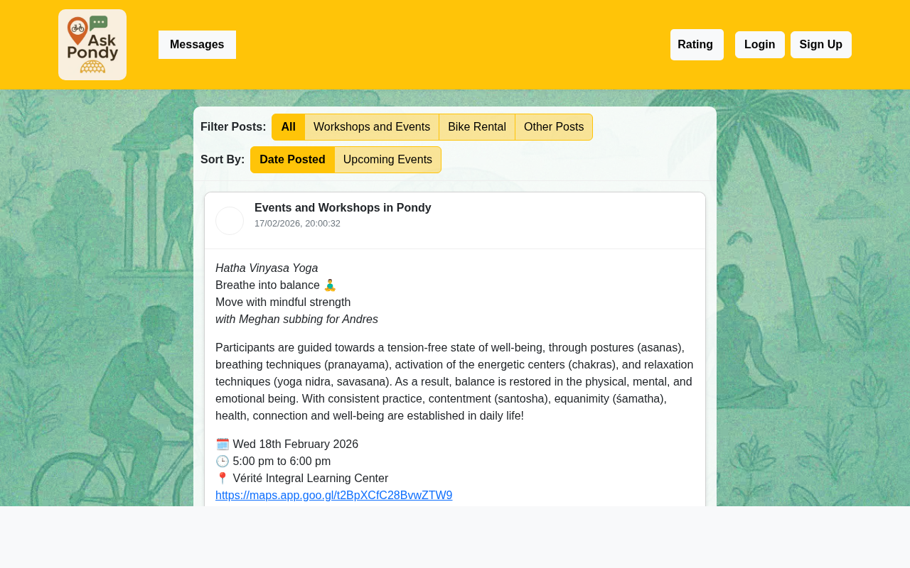 AskPondy – Social Platform